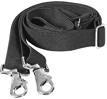 HORZE Elastische Beinschnüre für Pferdedecken, verstellbar, 31 1/2 Zoll lang, Schwarz,