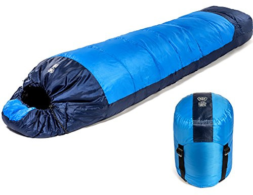 Viking Trek 350x Leichter Schlafsack - warm & atmungsaktiv, ideale Campingausrüstung zum Wandern und Rucksackreisen - inklusive 100% wasserdichtem Stuff Sack