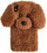 UnnFiko Super Cute Teddy Dog Fluffy Fur Case Compatible with iPhone 11, Fuzzy Furry Warm Plush Soft TPU Winter Case Protective Covers (Teddy Brown, iPhone 11)