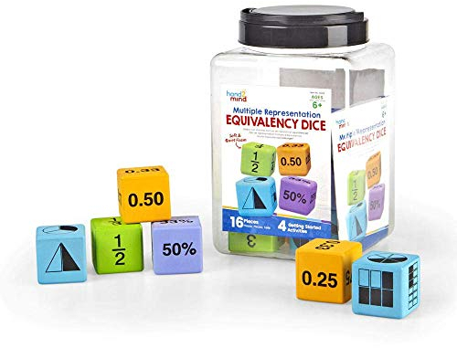 Learning Resources Dados con distintas representaciones de las equivalencias