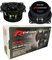 2 RENEGADE RX42 altoparlanti coassiali a 2 vie da 4 10,00 cm 100 mm 60 watt rms 120 watt max impedenza 4 ohm 92 db spl per auto neri, a coppia