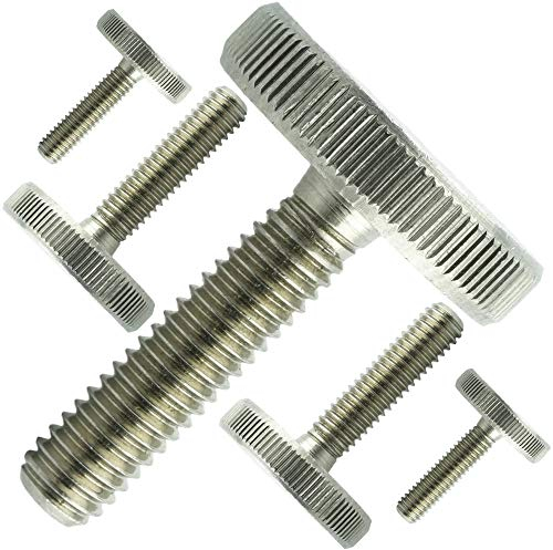 Lot de 10 vis moletées M6 x 12 mm - Forme basse - Acier inoxydable VA A1 - DIN 653 AGBERG