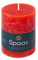 Spaas Rustikale Stumpenkerze 70/95 mm 35St. - rot