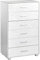 Brigros WeHome - Mobile Cassettiera in Legno 6 Cassetti con Guide in Metallo, Misure 68 x 40 x 115 cm, Compatto Maniglie Alluminio Piedini in ABS (Rovere Sbiancato)