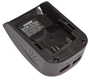 vhbw Battery Adapter compatible with Dewalt DCB201, DCB201-2, XR Tool/Battery - For 10.8 V - 18 V Li-Ion Batteries