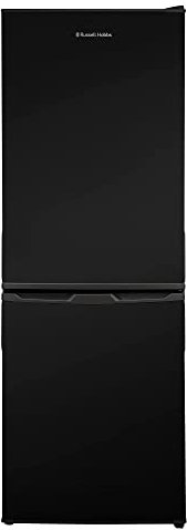 Russell Hobbs Low Frost Black 60/40 Fridge Freezer, 173 Total Capacity, Freestanding 50cm Wide 145cm High, Fast Freeze, Adjustable Thermostat, RH50FF145B, 2 Year Guarantee