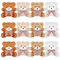 Zomiboo 12 Pcs Mini Peluche Animal 4 Pouces Ours en Peluche de Remise des Diplômes pour DIY Remplissage d’Oeuf de Pâques Enfants Anniversaire Carnaval (Marron, Kaki, Abricot, Blanc, Ours)
