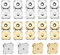 CYIOU 24 Stüc Magnetknöpfe zum Annähen Magnetverschlüsse für Taschen Metall Magnetknopf zum Annähen FüR DIY Nähen Handwerk Handtaschen Kleidung(Gold und Silber)