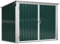 Outsunny Abri Cache Poubelle Double avec Deux Portes et Ouverture Dessus en Acier galvanisé - 178,5 x 104,5 x 128,5/113 cm Vert
