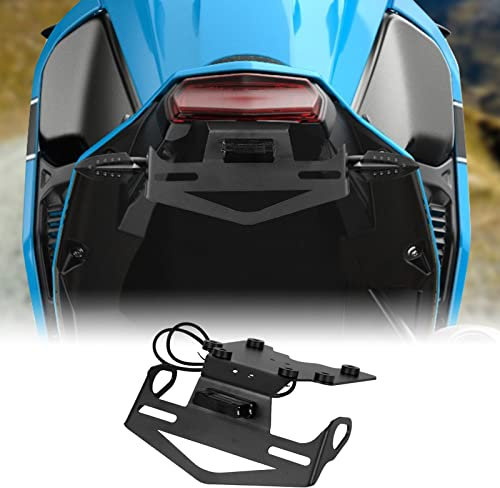 TAZGANTAX Motorcycle License Number Plate Bracket Holder Tidy Fender Eliminator w/LED Tail Light Compatible with Y-am-aha Tenere 700 XTZ700 XTZ 700 XT700Z T7 T700 2019 2020 2021 2022 2023 2024