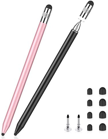 Stylus Pen for iPad iPhone, Styluslink 3 in 1 Universal Capacitive Stylus Pen for Touchscreen iPhone iPad Air Mini Pro Android Phone Chromebook Tablet Sumsung Laptop All Touchscreens (2 Pack)