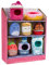 Squishville by Original Squishmallows Snack Machine Accessory Pack - Four 2-inch Squishmallows Plush Including Bluby, Kaoko, Scarlett, and Paulton and Four Plush Costumes - Toys for Kids