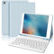 Keyboard Case for iPad 9.7, Wireless Bluetooth Detachable Keyboard, Slim Protective Cover with Pencil holder for iPad 6th Gen 2018/iPad 5th Gen 2017/iPad Air 2/iPad Air 1/iPad Pro 9.7 inch, Sky Blue