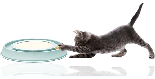 Silvio Design Intelligenzspielzeug Happy Cat Katzen | Katzenspielzeug Happy Cat| Katzen Zubehör | Happy Cat Intelligenzspielzeug für Katzen (Blau)