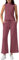 Casly Lamiit 2-teiliges Sommer-Outfit für Damen, Stehkragen, Tank-Top, kurze Hose mit weitem Bein, Lounge-Sets, modischer Trainingsanzug, Fuchsia, L