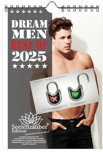 Sexy Dream Men für 2025 DIN A5 Kalender Erotik Männer Mann - Seelenzauber