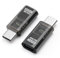 Seminer Adaptador USB C 40Gbps (2 Pack), USB 4.0 Tipo C Macho a Hembra Conector de Transferencia de Datos Compatible Con iPhone 15 Pro Series, iPad Pro, Macbook, Galaxy Note S9