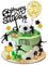 Morofme 29pcs Soccer Cake Topper Soccer Ball Player Cake Decorations Soccer Figurine Soccer Birthday Cake Decoration for Men Boy Soccer Sport Theme Birthday Party Suppplies