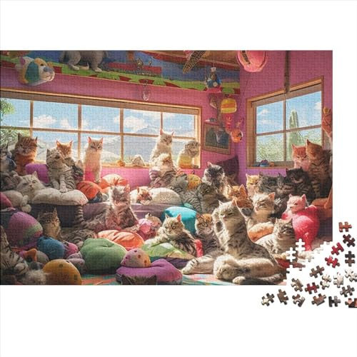 1000 Piece Jigsaw Puzzles Ragdoll Cat in The Room Puzzle Games for Adults The Best Activity for Game Night 1000pcs (75x50cm)
