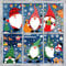 Pegatinas Navidad para Ventanas, Pegatina Ventana Navideño Grandes Colores Gnomo Navideña Vinilos Adornos Reutilizables Decoracion para Escaparates Cristal Puertas Hogar, Groß Bunt Wichtel Tür Deko