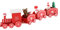KITANDOVE Deko Geburtstag Party Zubehör Mini Zug Ornament Holz Kuchen Dekoration Cake Topper Party Dessert Deko