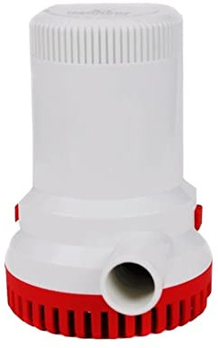 Bomba de vacío Bomba de sentina for barco de 1500/2000gph, bomba de sentina de alta presión de 24v, 24 V CC, 12v, regla for Kayak, accesorios eléctricos de agua Sencillo pero poderoso(12V,2000GPH)