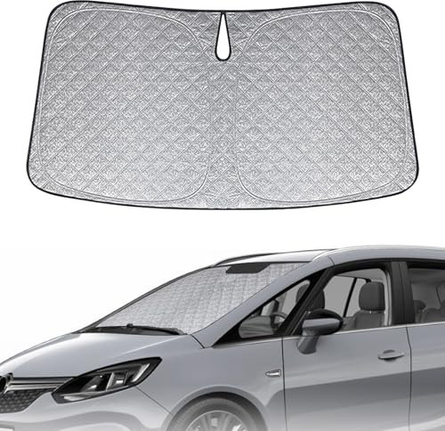 Parasol de Ventana Delantera de Coche Repuesto para Opel Zafira C 2011-2019, Parasol para Parabrisas de Coche en el Interior Plegable, Protección UV Reflectante contra el Polvo