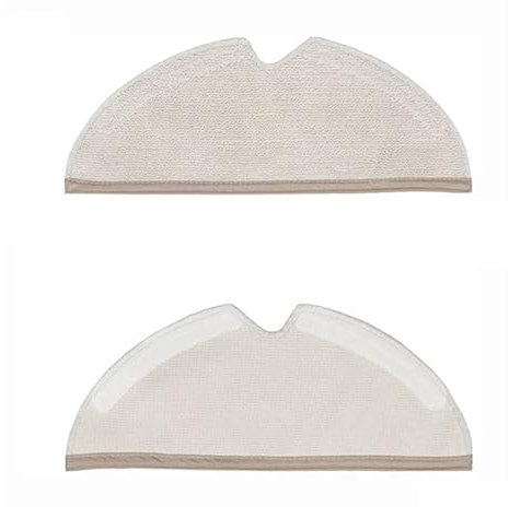 QASULER Chiffons de vadrouille lavables, for xiaomi, for roborock, S5 Max S6 Pure S6 MaxV S5 S51 S50 S55 Xiaowa E25 E35, Accessoires for aspirateur Robot serpillière pour aspirateur Robot(2pcs)