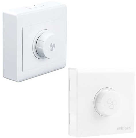 Pocoiau Drehzahlregelung des Ventilators, Drehregler, stufenlos, elektronisch, drehbar, Ein/Aus, Drehzahlregler, mechanisch, für zu Hause