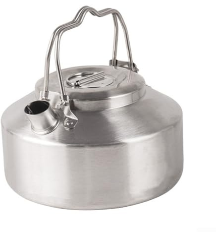 Camping Wasserkocher 1L Leicht 304 Edelstahl Topf für Familie Outdoor Kochen