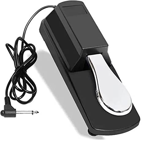 POENVFPO Sustain-Pedal, Sustain-Pedal aus Hochwertigem Legierungsmaterial, Kompatibel mit Allen Elektronischen Tastaturen, für E-Piano, Elektronisches Klavier