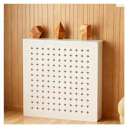 LIAKINGEN Decorative Radiator Cover Cabinet, White Radiator Cover With Loered Grill Multiple Sizes(90 * 70 * 20cm)