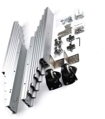 Aluminium-Teleskoptischschiene, verdeckt klappbares Führungsschienenscharnier 350 mm bis 1270 mm(Open 1450mm)