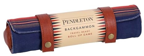 Chronicle Books Pendleton Serape Pattern Backgammon: Travel-Ready Roll-Up Game
