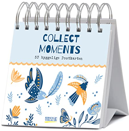 Collect Moments 2023: Aufstellbarer Typo-Art Postkartenkalender. Jede Woche ein neuer Spruch. Hochwertiger Wochenkalender für den Schreibtisch