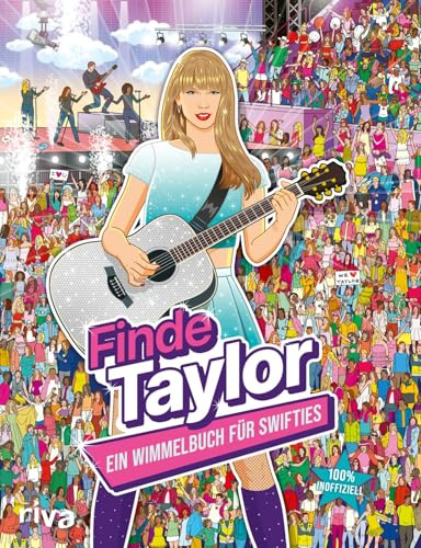 Finde Taylor: Suchbuch/Mitmachbuch für Taylor-Swift-Fans mit Wimmelbildern für Kinder ab 6. Geschenk für Jungen, Mädchen zu Weihnachten, Geburtstag