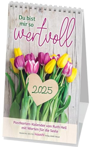 Du bist mir so wertvoll 2025: Postkarten-Kalender von Ruth Heil