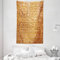 ABAKUHAUS Hieroglyphe Wandteppich und Tagesdecke, Hieroglyphs Zusammensetzung aus Weiches Mikrofaser Stoff Waschbar ohne Verblassen Digitaldruck, 140 x 230 cm, Blass Orange Bernstein