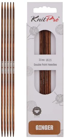KnitPro Ginger Double Pointed Needles 8 (20cm) | 3.00mm