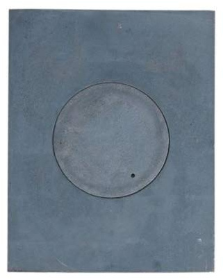 Plaque en fonte pour four avec anneau de cuisson en fonte 46 x 36 cm