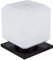Sockelleuchte Außen Sockellampe Weg leuchten E27 Weiß Quadrat Pollerleuchten Acryl Lampenschirm Wasserdicht IP44 Garten Flur Balkon Terrassen Garten Villa Stehlampe Rasen Licht 25*25*29CM