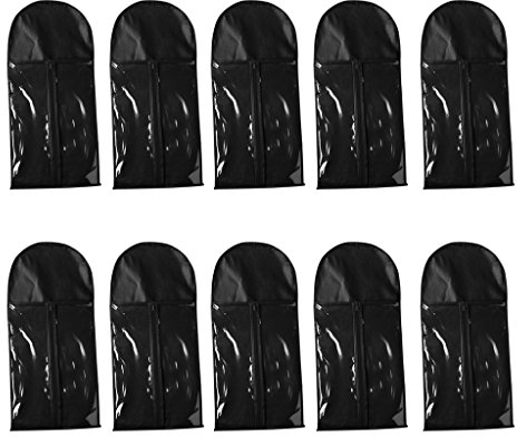 10 Haarverlängerung Perücke Aufbewahrungstasche Halter Fall Staubdichter Schutz Schwarz