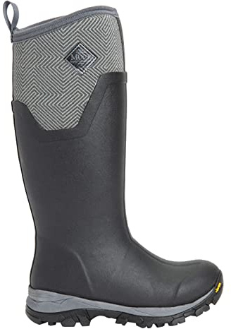 Muck Boots Arctic Ice Tall Wellingtons BlackGrey Geometric