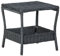 vidaXL Gartentisch Beistelltisch Couchtisch Balkontisch Terrassentisch Gartenmöbel Tisch Rattantisch Dunkelgrau 45x45x46,5cm Poly Rattan