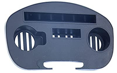 Syfinee Table d'appoint à clipser avec emplacement pour appareil mobile et porte-gobelet, pour chaise longue/camping, pique-nique, plage, jardin, pêche