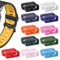 Molain Boucles de bracelet de montre de rechange en caoutchouc 22 pièces, Support de bande de montre en silicone Garde-bracelet(20mm, 11 Couleurs)