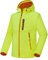 Little Donkey Andy Leichte Kapuzen-Softshelljacke für Herren zum Laufen, Wandern, winddicht, wasserabweisend, Fluoreszierendes Gelb L