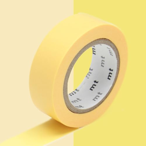 Masking Tape (MT) 1,5 cm, einfarbig, gelb