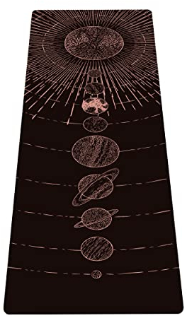 LaiEr Tragbare Reise-Yogamatte, faltbare, leichte Trainingsmatte – ideal für Yoga, Pilates, Bikram, Stretching, Training und Bewegung (183 cm x 61 cm x 1,5 mm) Pattern10