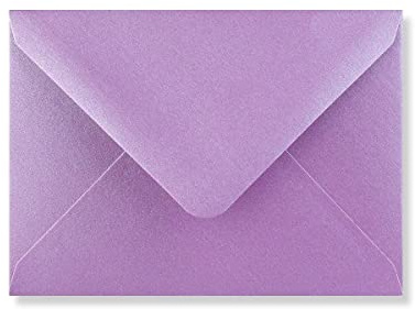 C5 Coloured Envelopes for A5 Greeting Cards Wedding Invitations & Crafts (162x229mm) Pack of 40 (Pearl Lilac)